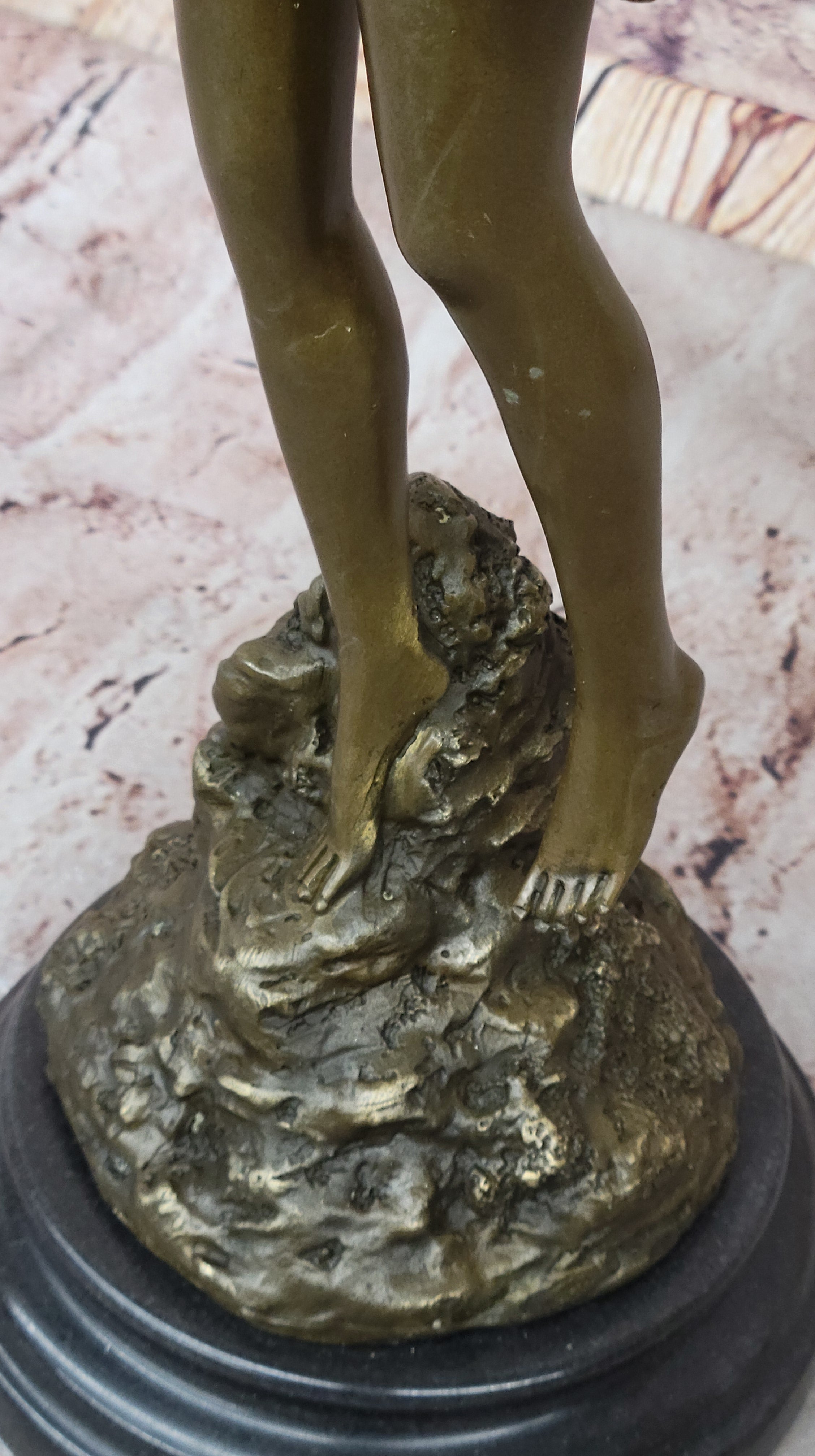 Nude Woman Female Hunter Hot Cast Diana Goddess Hunt Moon Bronze Marble Statue