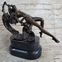 Floating Sexy Nude Woman Abstract Surrealist Figure Art