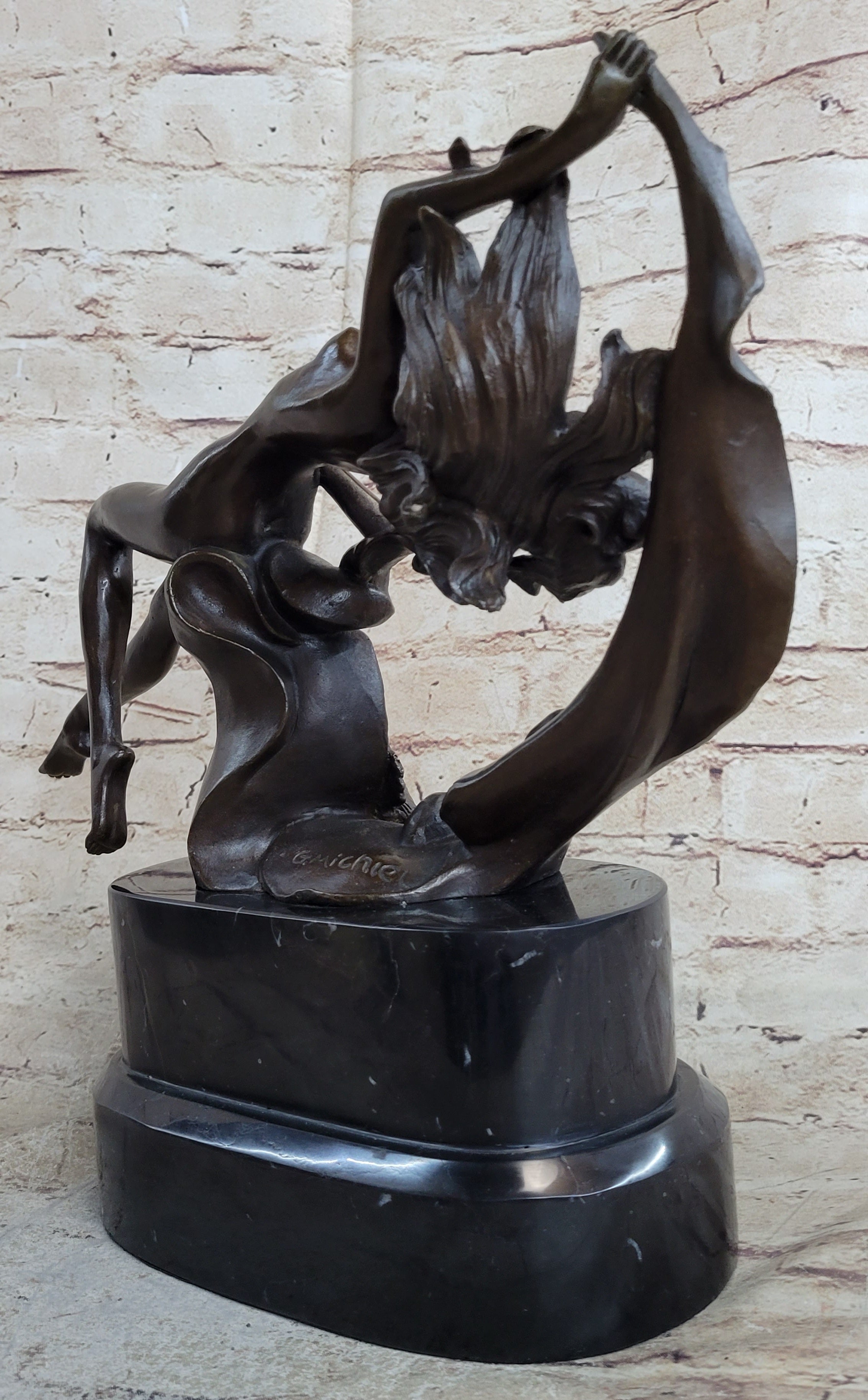 Floating Sexy Nude Woman Abstract Surrealist Figure Art
