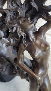 Floating Sexy Nude Woman Abstract Surrealist Figure Art