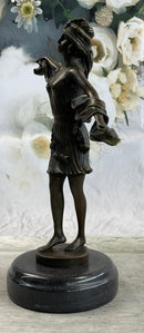 Art Deco Flapper Dancer Bronze Sculpture 12" x 10"