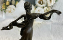 Art Deco Flapper Dancer Bronze Sculpture 12" x 10"