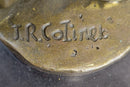 Roaring 20's Jazz Music Dancer Gilt Bronze Sculpture