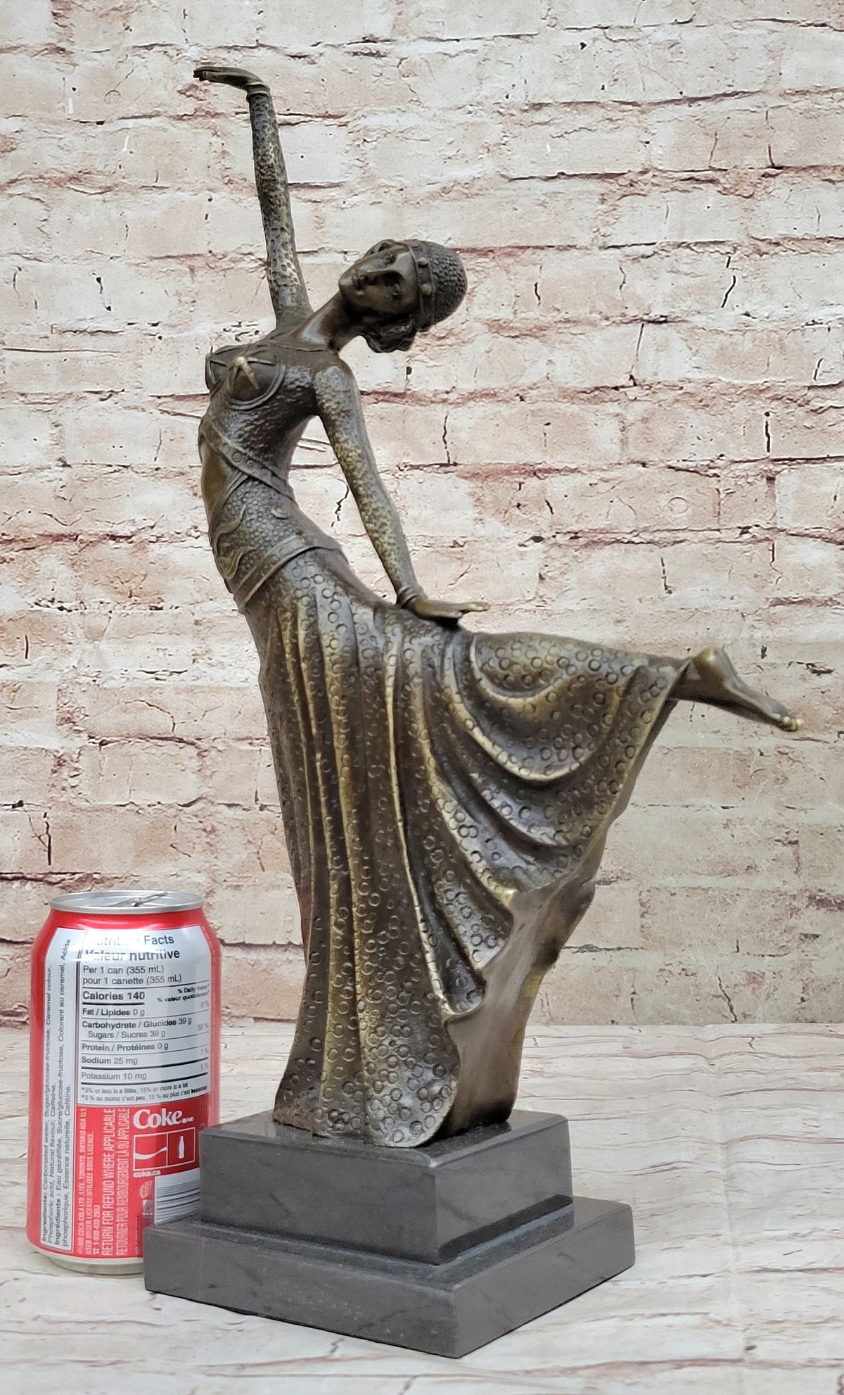 Chiparus Exotic Dancer Bronze Sculpture Marble Base