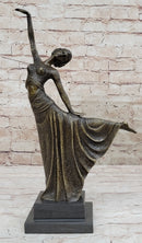 Chiparus Exotic Dancer Bronze Sculpture Marble Base