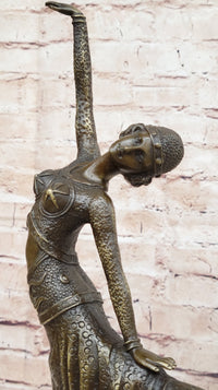 Chiparus Exotic Dancer Bronze Sculpture Marble Base
