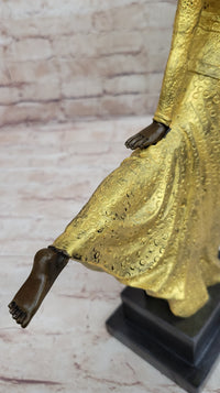 Gold Patina Egyptian Dancer by Chiparus Bronze Sculpture
