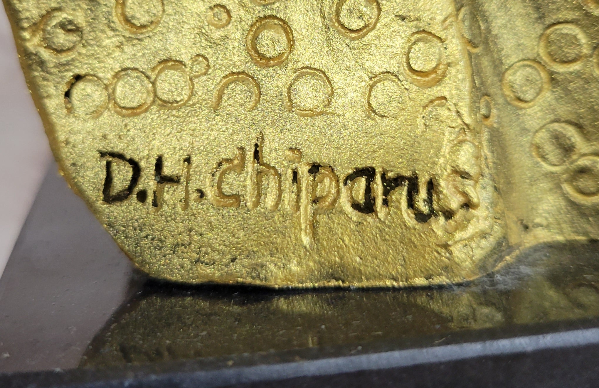 Gold Patina Egyptian Dancer by Chiparus Bronze Sculpture