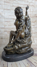 Andromeda Princess Prisoner of Dragon Bronze Sculpture 17" x 11"