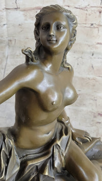 Andromeda Princess Prisoner of Dragon Bronze Sculpture 17" x 11"