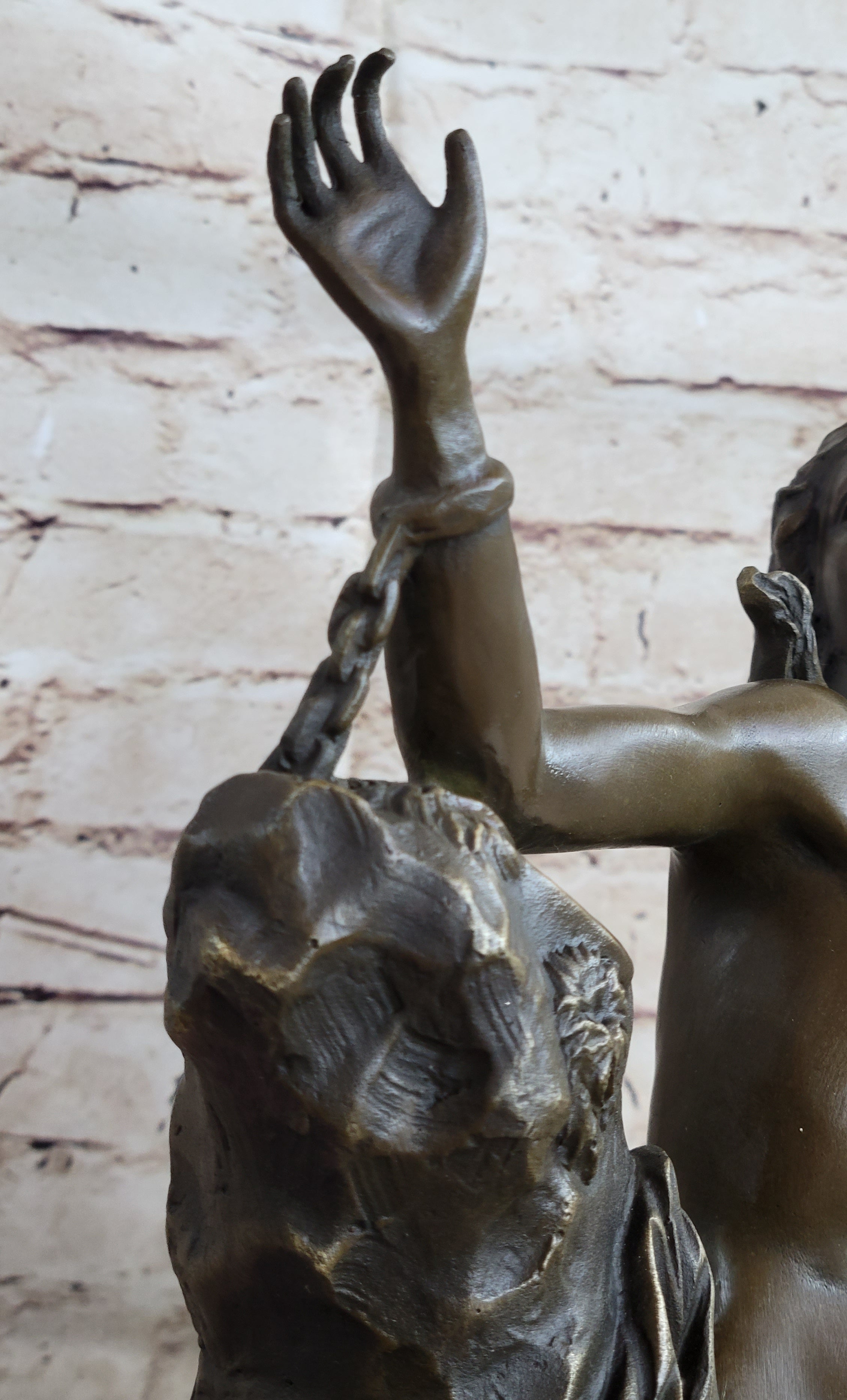 Andromeda Princess Prisoner of Dragon Bronze Sculpture 17" x 11"