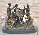 Apollo and The Nymphs Bronze Sculpture Replica by Fisher Classical Mythical Statue