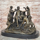Apollo and The Nymphs Bronze Sculpture Replica by Fisher Classical Mythical Statue