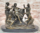 Apollo and The Nymphs Bronze Sculpture Replica by Fisher Classical Mythical Statue