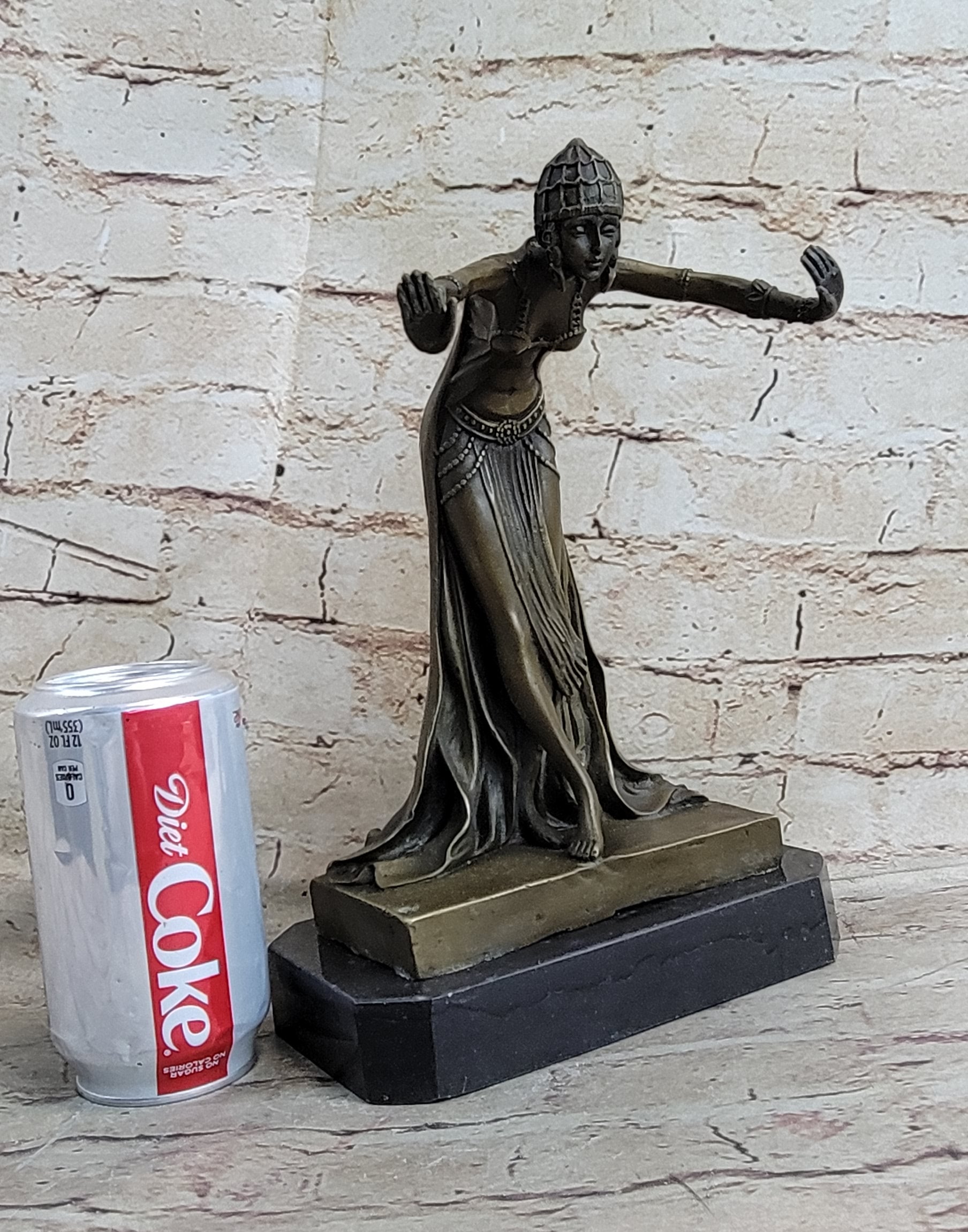 VINTAGE SIGNED BRONZE ART NOUVEAU DECO CHIPARUS STATUE FIGURINE SCULPTURE GIFT