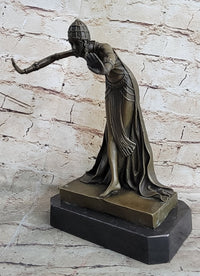 VINTAGE SIGNED BRONZE ART NOUVEAU DECO CHIPARUS STATUE FIGURINE SCULPTURE GIFT