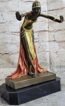 Egyptian Princess by J.R Colinet Genuine Bronze Sculpture