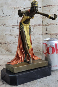 Egyptian Princess by J.R Colinet Genuine Bronze Sculpture