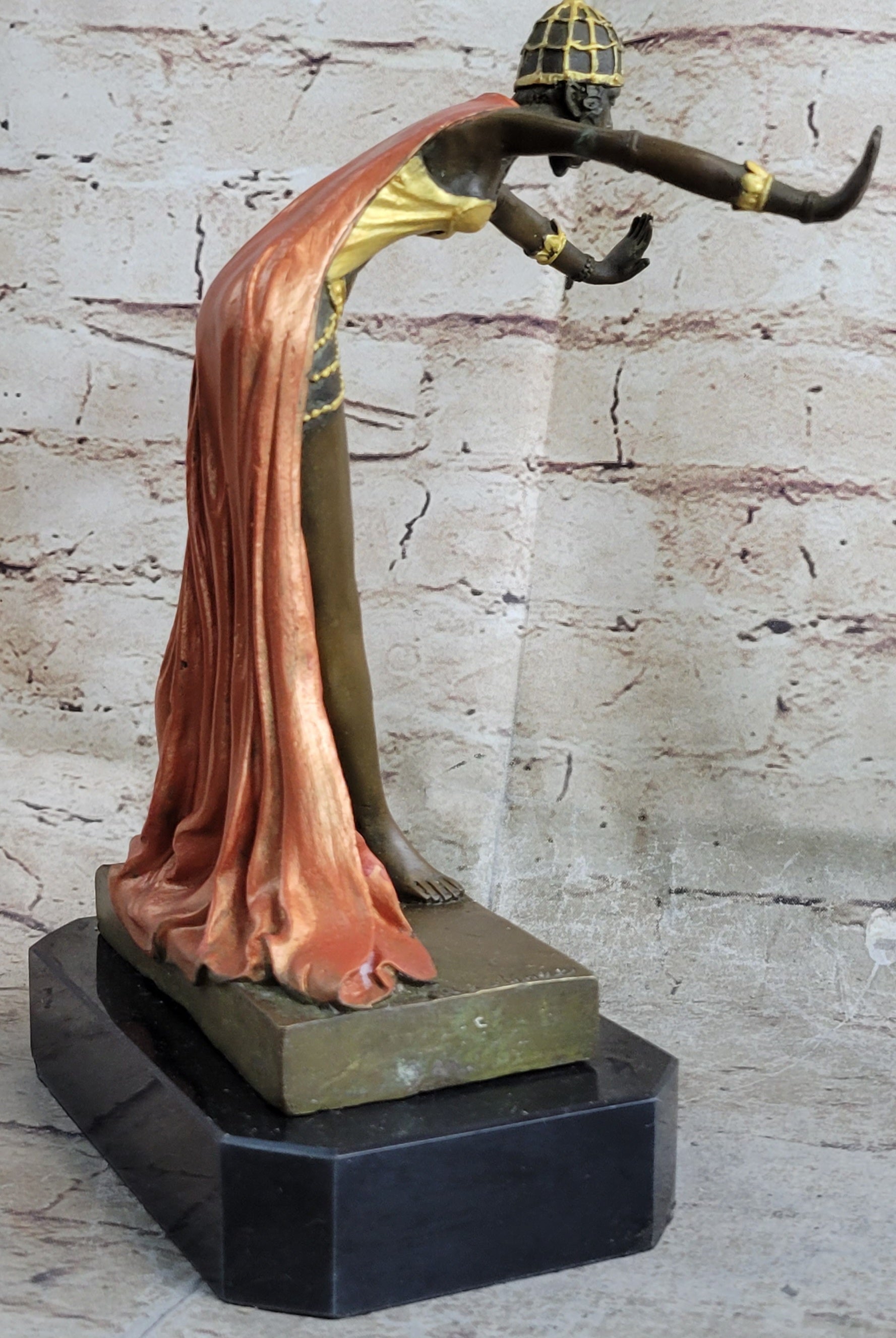 Egyptian Princess by J.R Colinet Genuine Bronze Sculpture