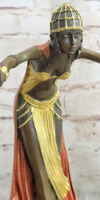 Egyptian Princess by J.R Colinet Genuine Bronze Sculpture