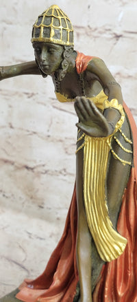 Egyptian Princess by J.R Colinet Genuine Bronze Sculpture
