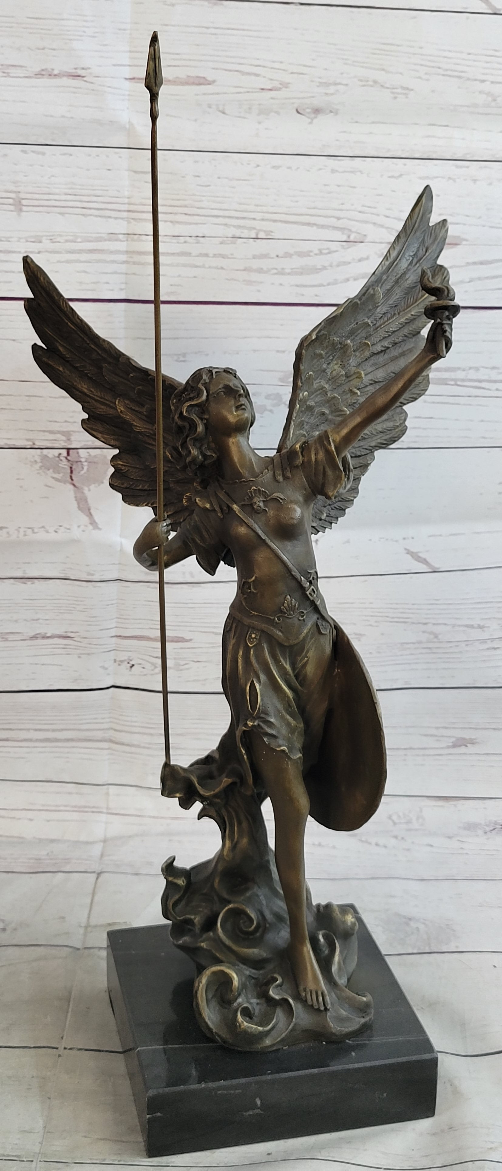 20'' Archangels Nike Angel of Victory Bronze Sculpture