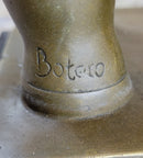 MAN ON A HORSE by Fernando Botero Bronze 15" x 10"