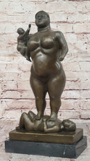 Fernando Botero Plump Family Bronze 17" x 9.5" Marble Base