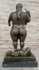 Fernando Botero Plump Family Bronze 17" x 9.5" Marble Base
