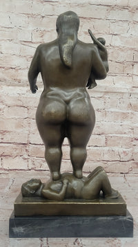 Fernando Botero Plump Family Bronze 17" x 9.5" Marble Base