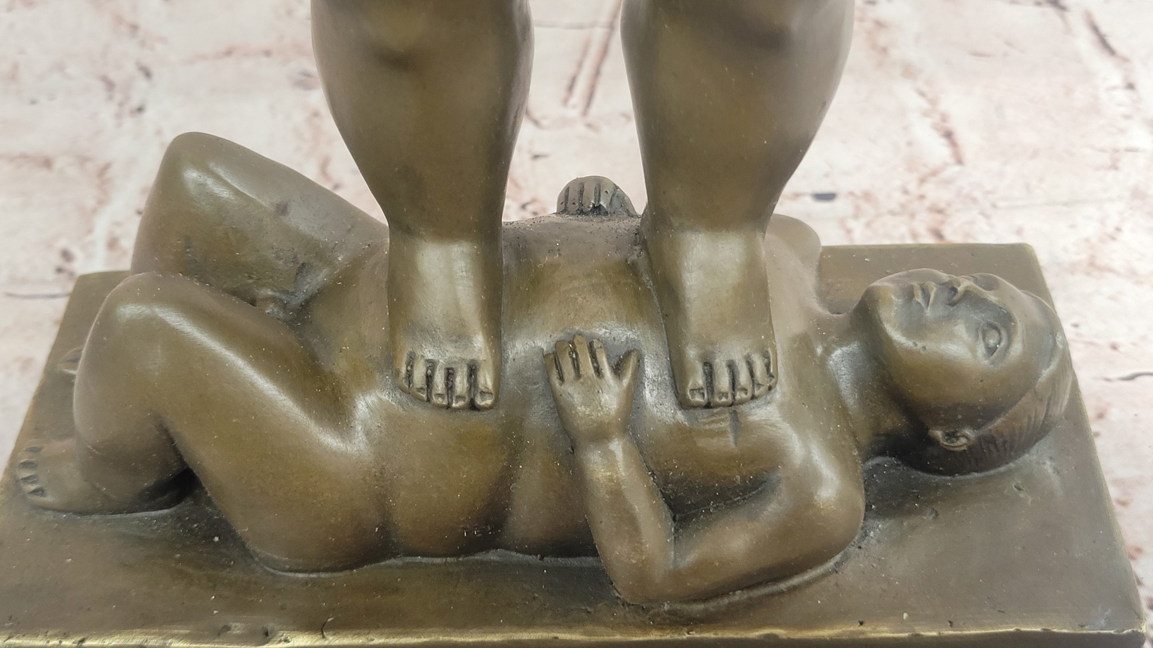 Fernando Botero Plump Family Bronze 17" x 9.5" Marble Base