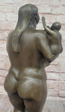Fernando Botero Plump Family Bronze 17" x 9.5" Marble Base