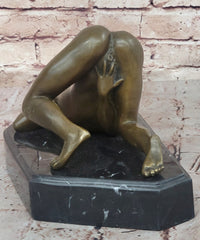 Nino Oliviono Sensual Nude Erotic Female Exposed Bronze Sculpture