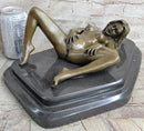 Large Bronze Sculpture Erotic Nude WomanNaked Figural Masterpiece Art