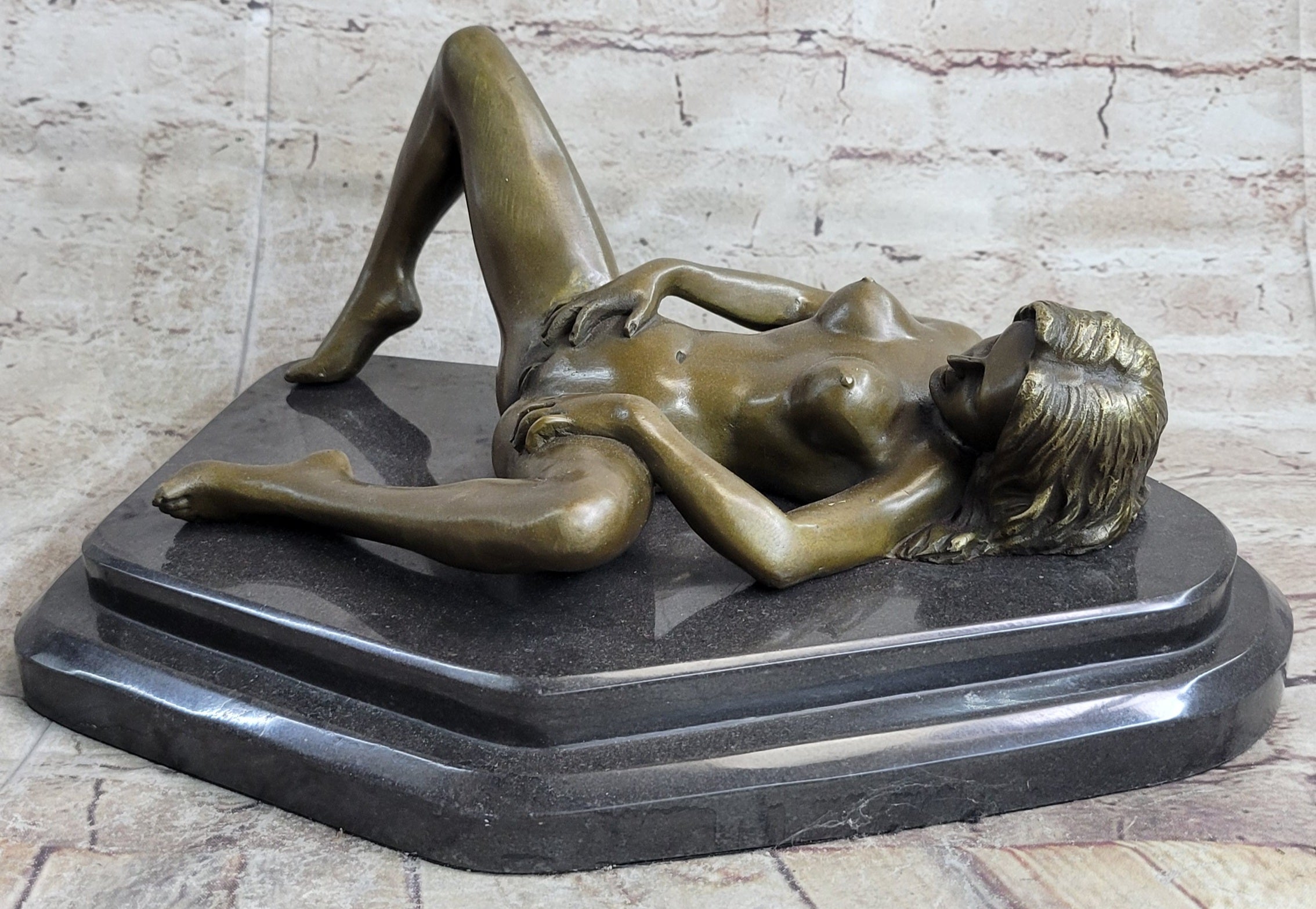 Large Bronze Sculpture Erotic Nude WomanNaked Figural Masterpiece Art