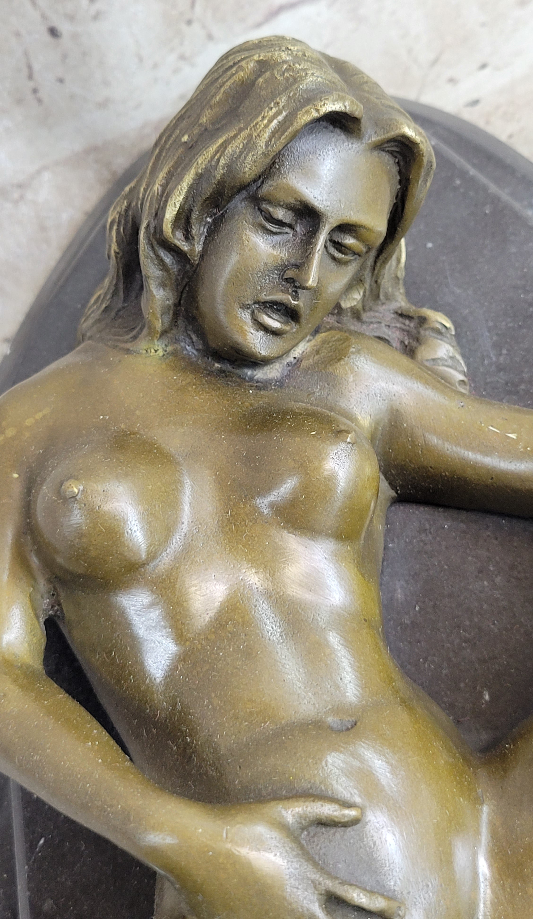 Large Bronze Sculpture Erotic Nude WomanNaked Figural Masterpiece Art
