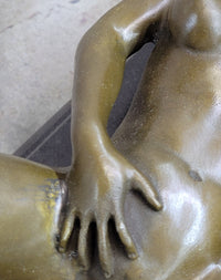 Large Bronze Sculpture Erotic Nude WomanNaked Figural Masterpiece Art