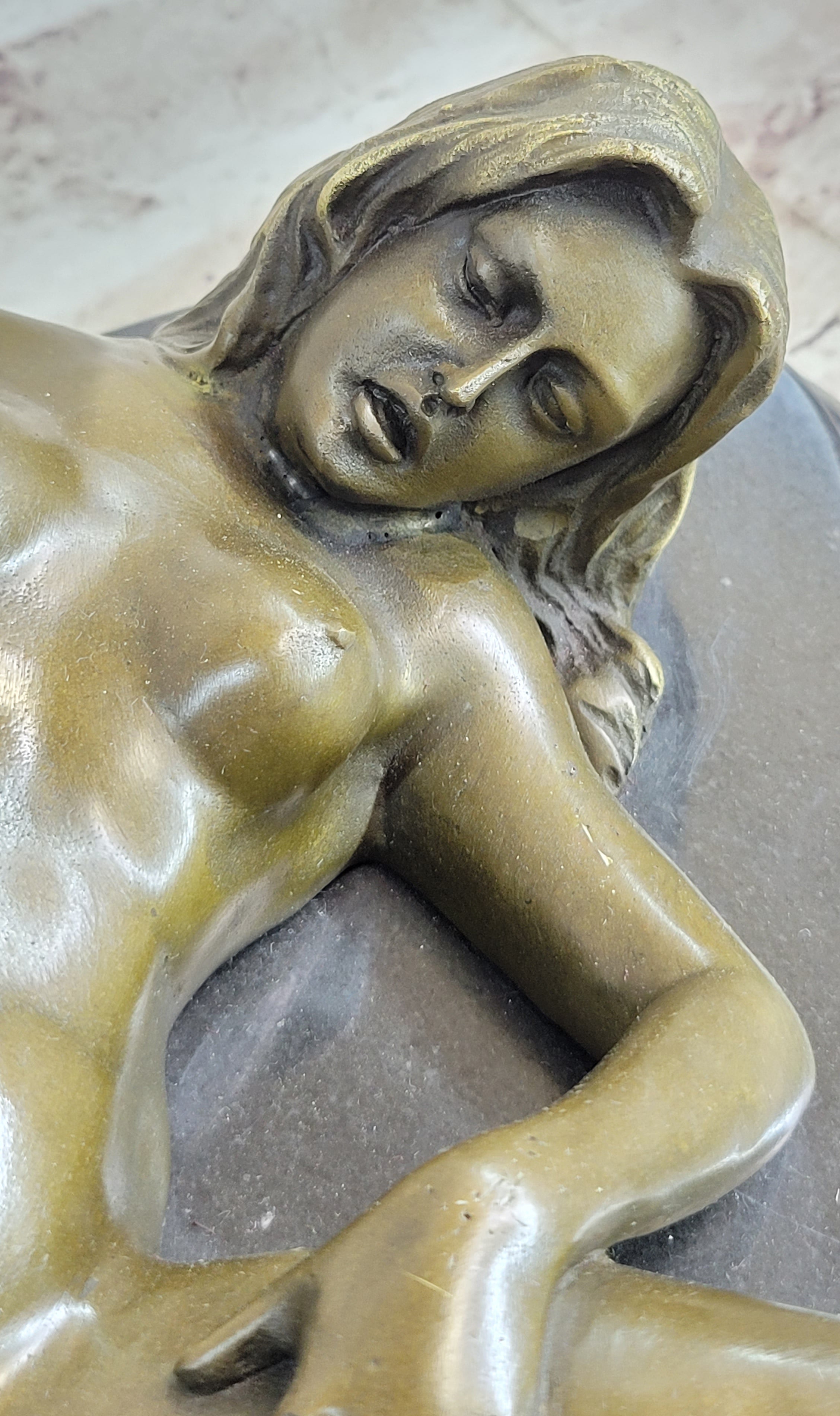 Large Bronze Sculpture Erotic Nude WomanNaked Figural Masterpiece Art