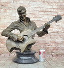 Elvis Presley Playing Guitar Bronze Bust Sculpture Signed 24" x 26"