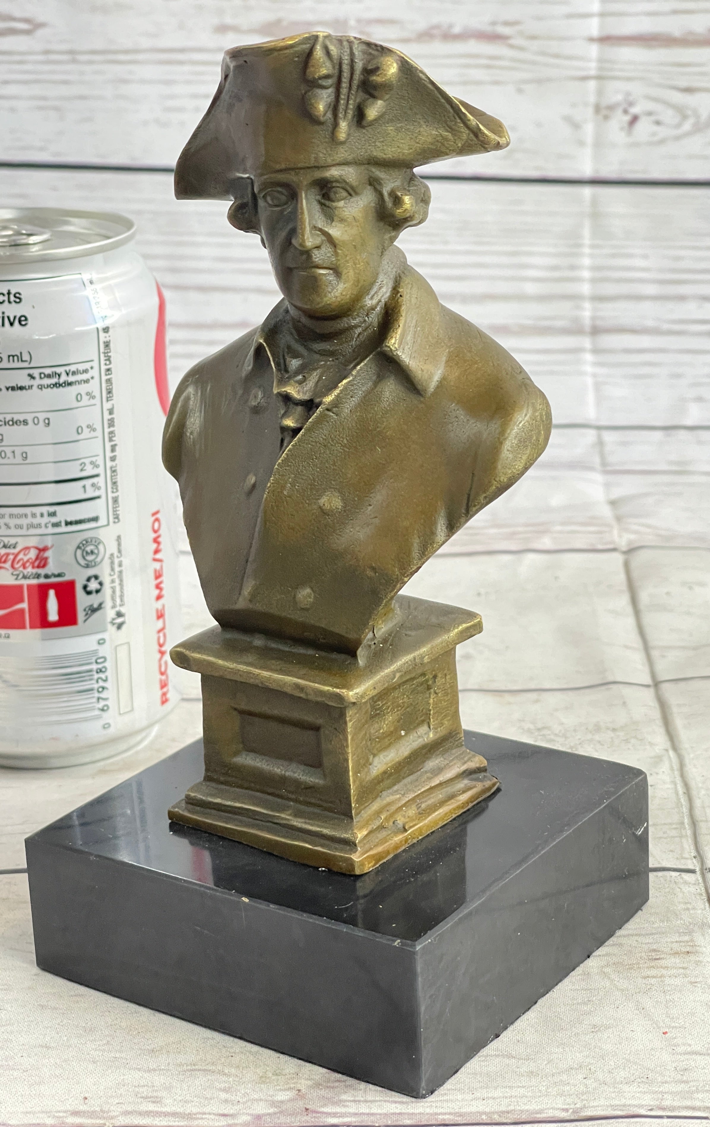 Frederick II of Prussia Bronze Bust 7" x 4"