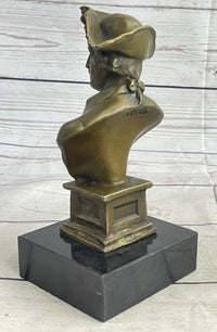 Frederick II of Prussia Bronze Bust 7" x 4"
