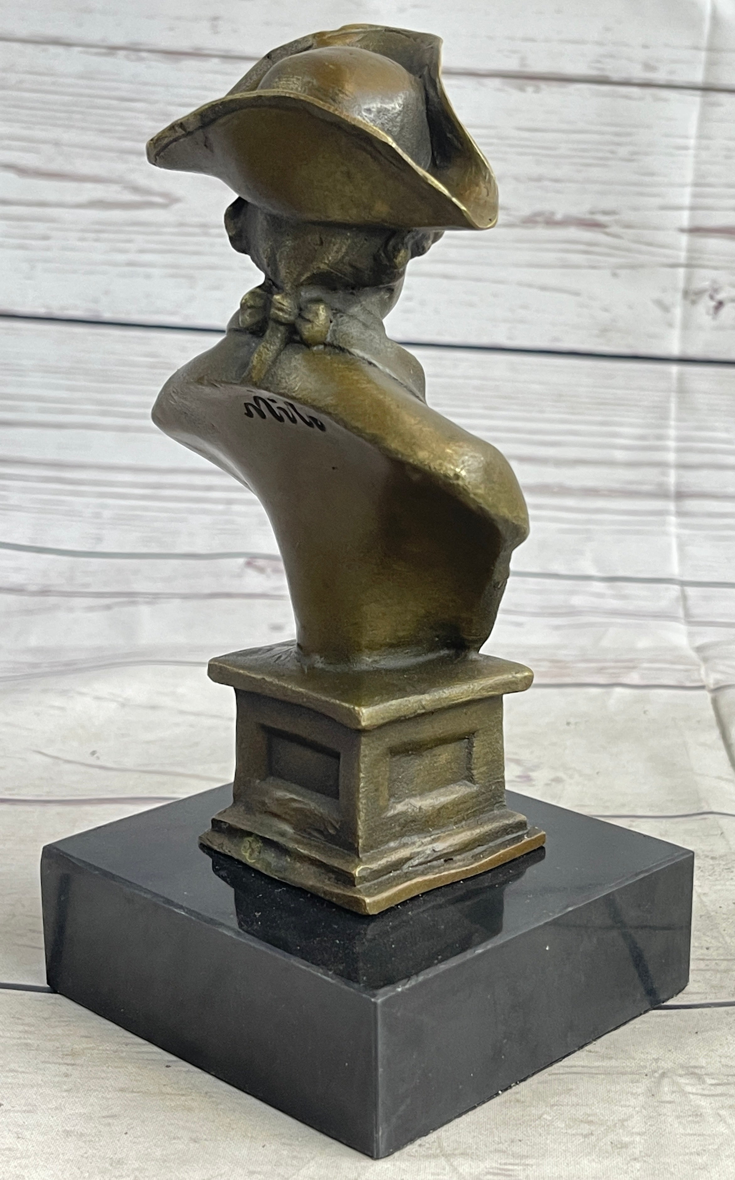 Frederick II of Prussia Bronze Bust 7" x 4"