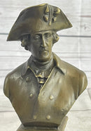 Frederick II of Prussia Bronze Bust 7" x 4"