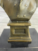 Frederick II of Prussia Bronze Bust 7" x 4"