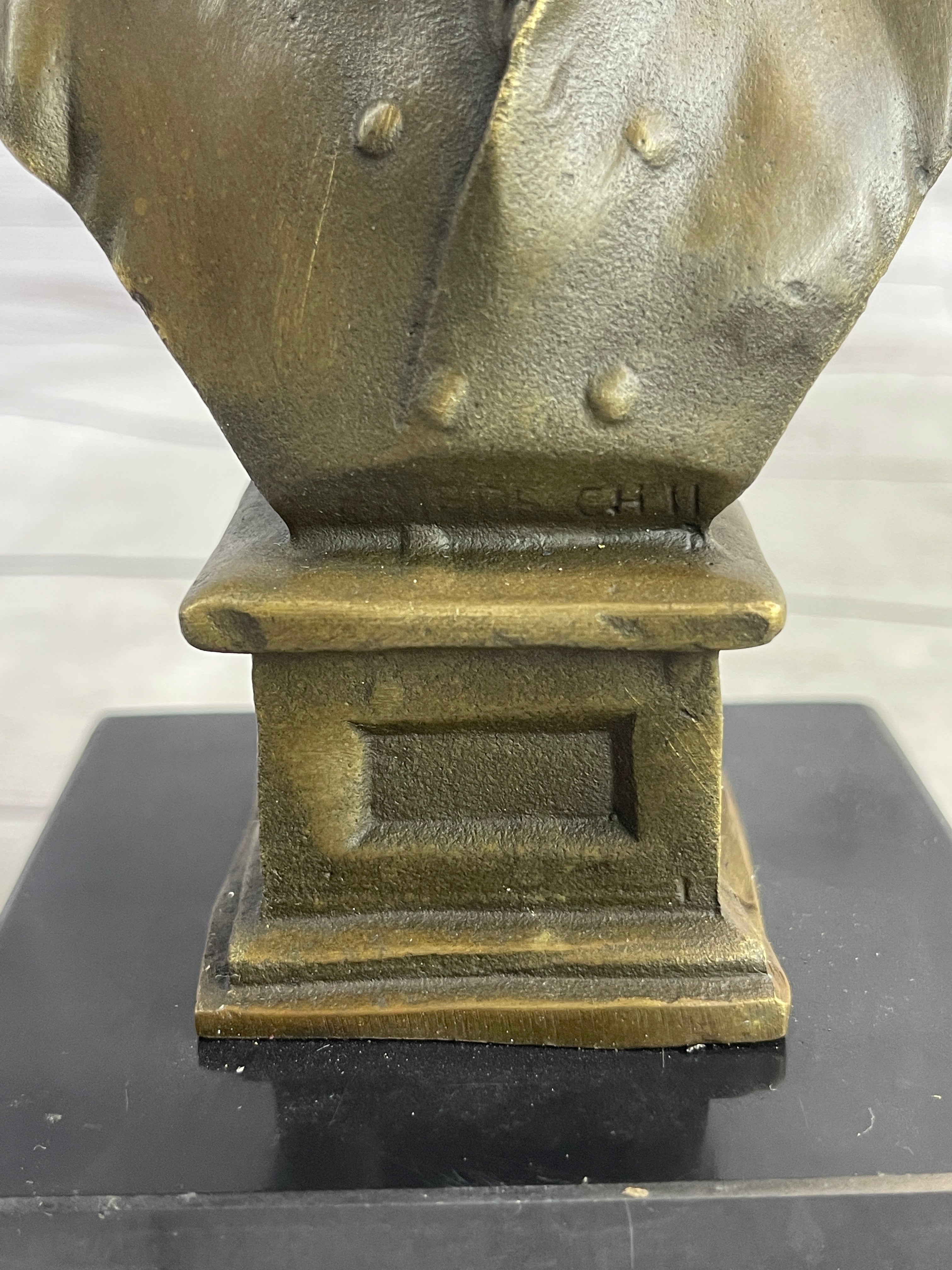 Frederick II of Prussia Bronze Bust 7" x 4"