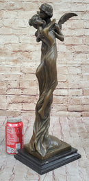 Cupid Eros & Psyche Romantic Lovers Hot Cast Bronze Sculpture