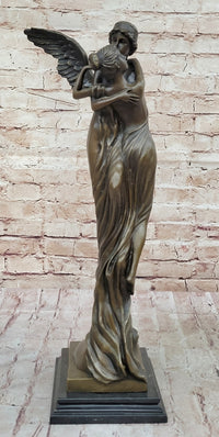 Cupid Eros & Psyche Romantic Lovers Hot Cast Bronze Sculpture