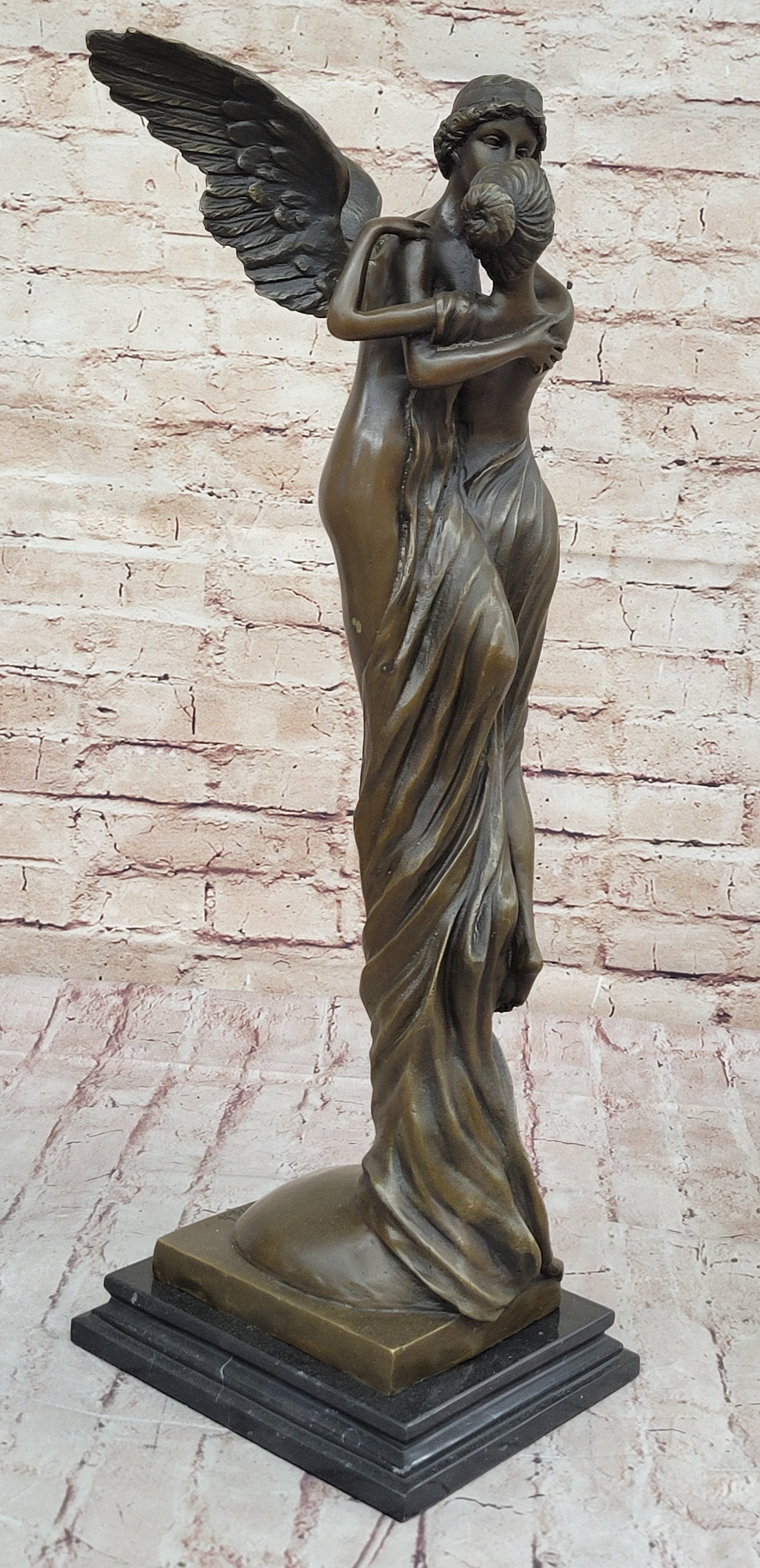 Cupid Eros & Psyche Romantic Lovers Hot Cast Bronze Sculpture