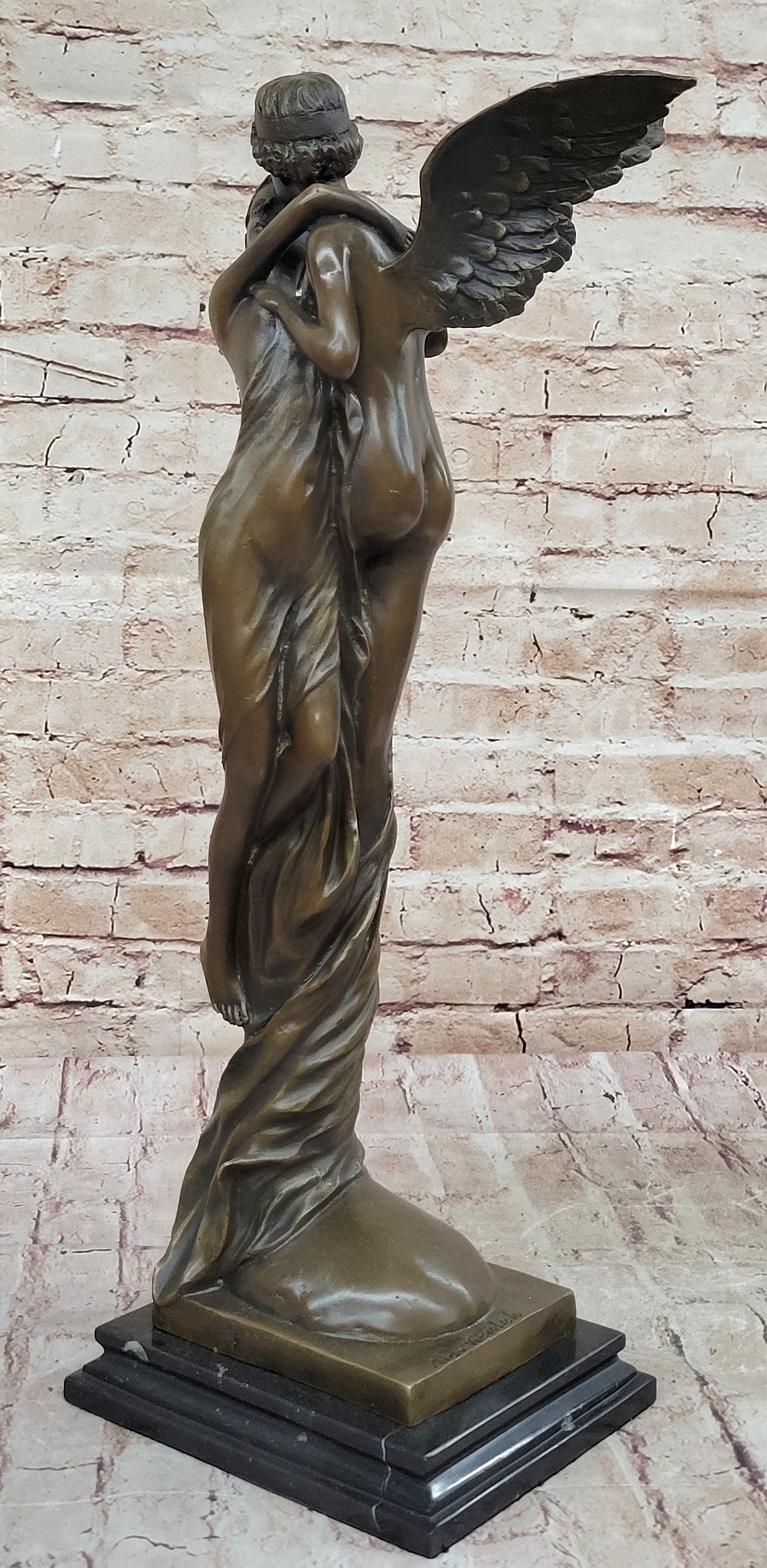 Cupid Eros & Psyche Romantic Lovers Hot Cast Bronze Sculpture