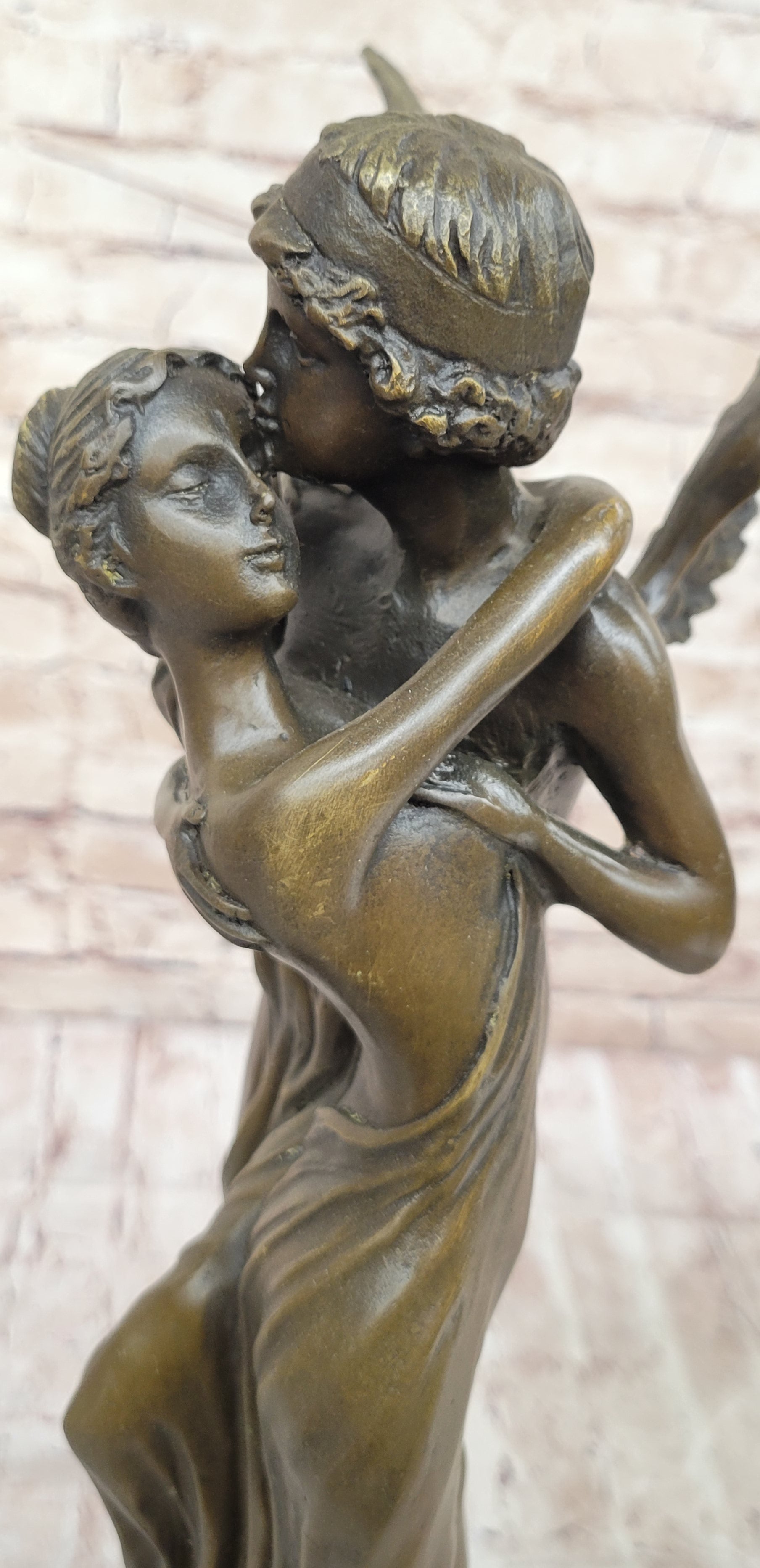 Cupid Eros & Psyche Romantic Lovers Hot Cast Bronze Sculpture
